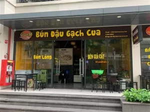 Bún đậu gạch cua