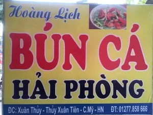 Quán bún cá cay Hải Phòng - Hoàng Lịch 2