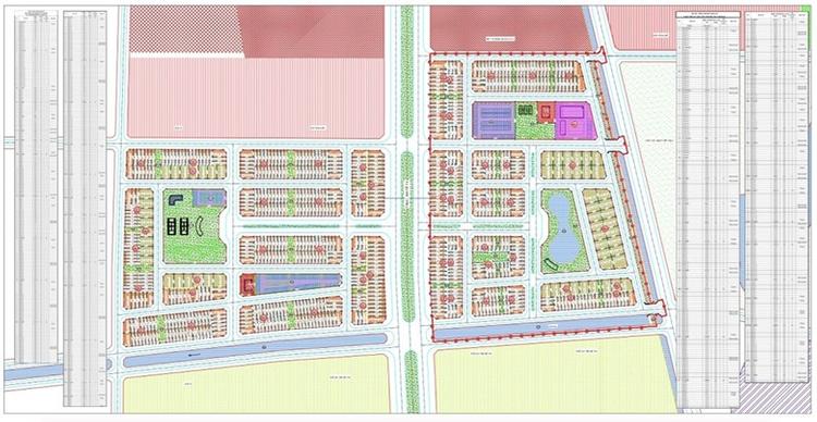 Mặt bằng và phân lô tại khu đô thị Tân Thanh