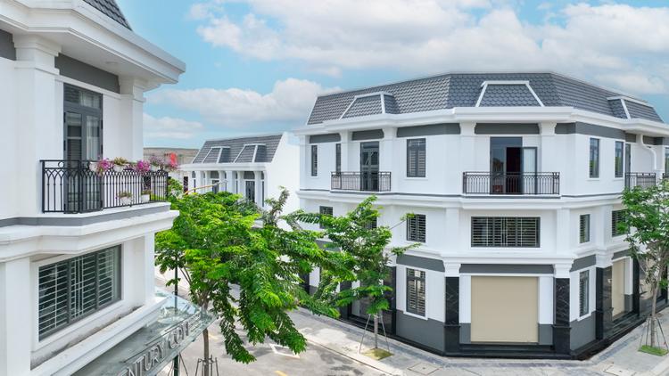 Một dãy nhà phố Richland Residence đã hoàn thiện