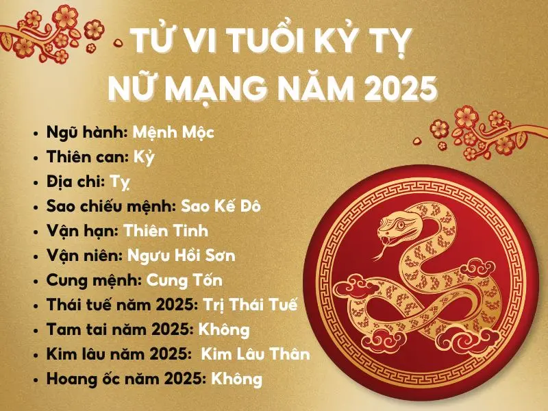 Tử vi tuổi Kỷ Tỵ 1989 nữ mạng trong năm 2025