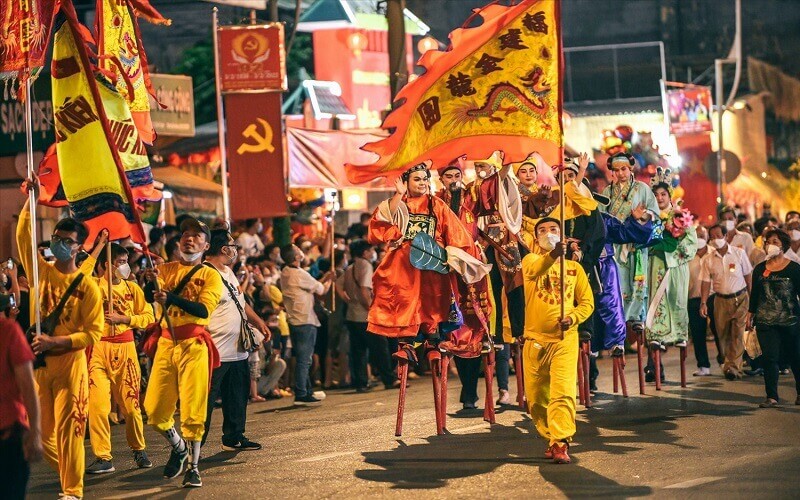 Lễ Nguyên Tiêu tại khu người Hoa diễn ra vào ngày Rằm tháng Giêng hàng năm